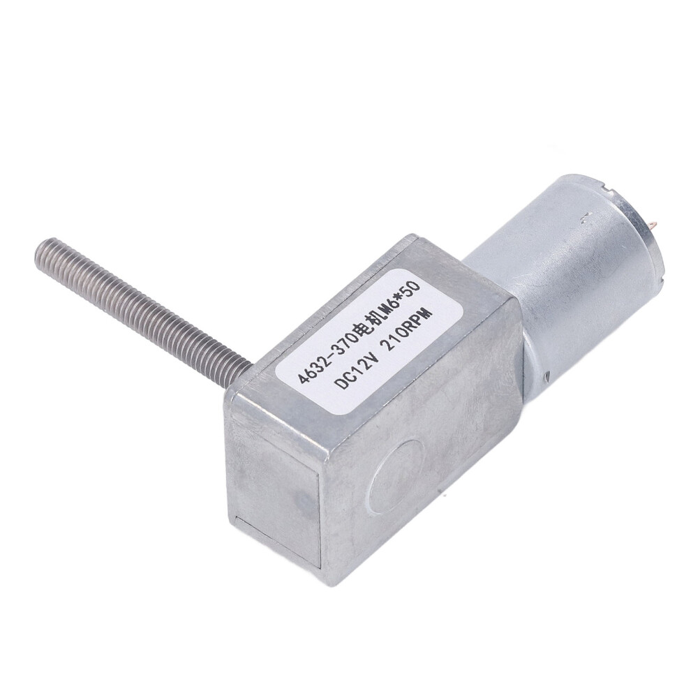 DC Worm Gear Motor M6 X 50mm Aluminum Alloy Brass