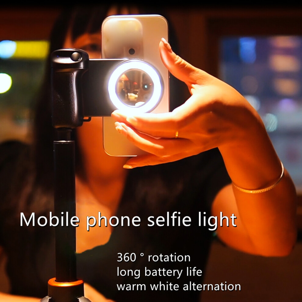 Wireless Phone Camera Grip with LED Light & Remote Shutter, 750mAh, 30M Range