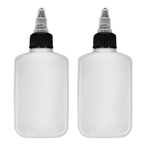 2er-Pack weiße Condimentflaschen 100 ml 135,22,5 cm 2