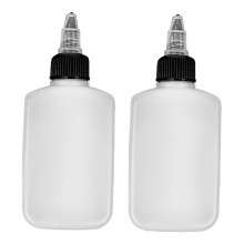 2er-Pack weiße Condimentflaschen 100 ml 135,22,5 cm