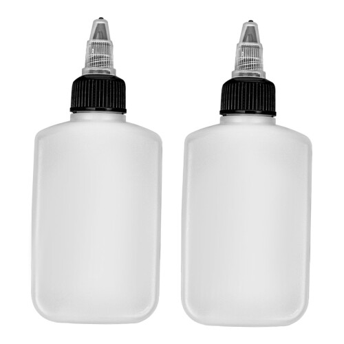 2er-Pack weiße Condimentflaschen 100 ml 135,22,5 cm
