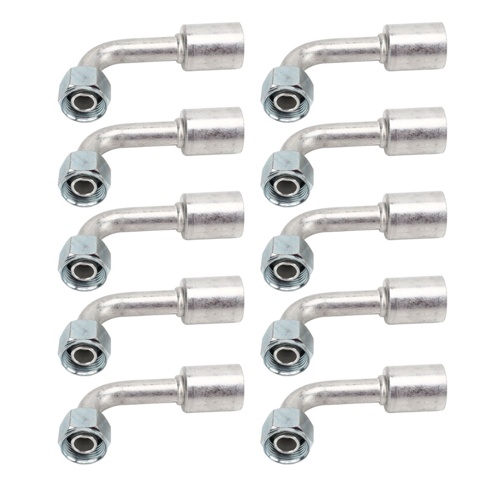 10Pcs Car Air Conditioner Angled 90 Connector 9387669428248