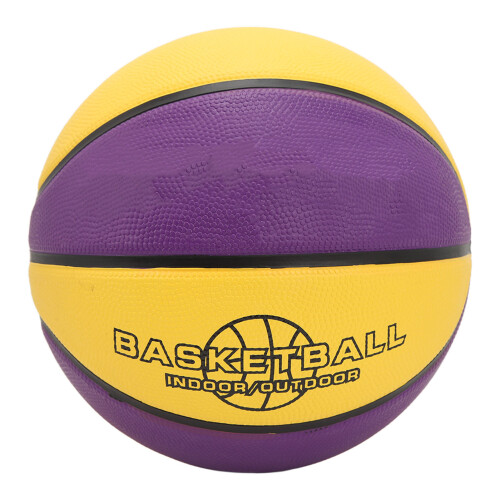Rubber Basketball Rubber Yellow Purple Soft Touch