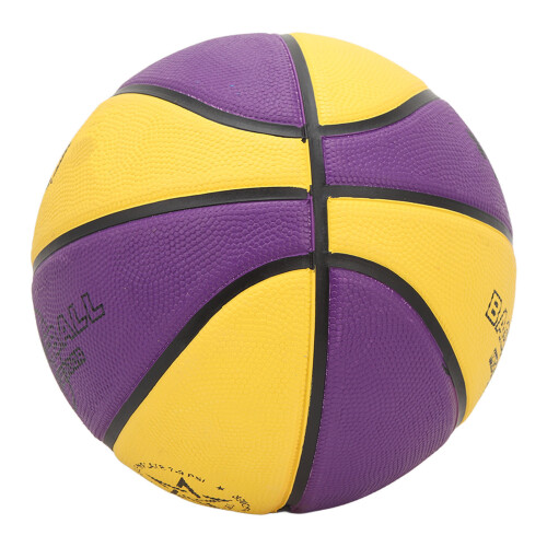 Rubber Basketball Rubber Yellow Purple Soft Touch 1