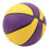Rubber Basketball Rubber Yellow Purple Soft Touch 9