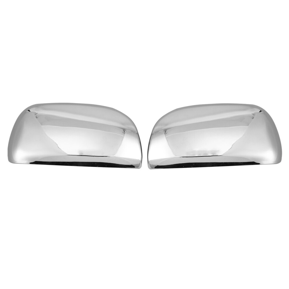 2Pcs Rearview Side Mirror Cover Cap Abs Chrome 9387669430111