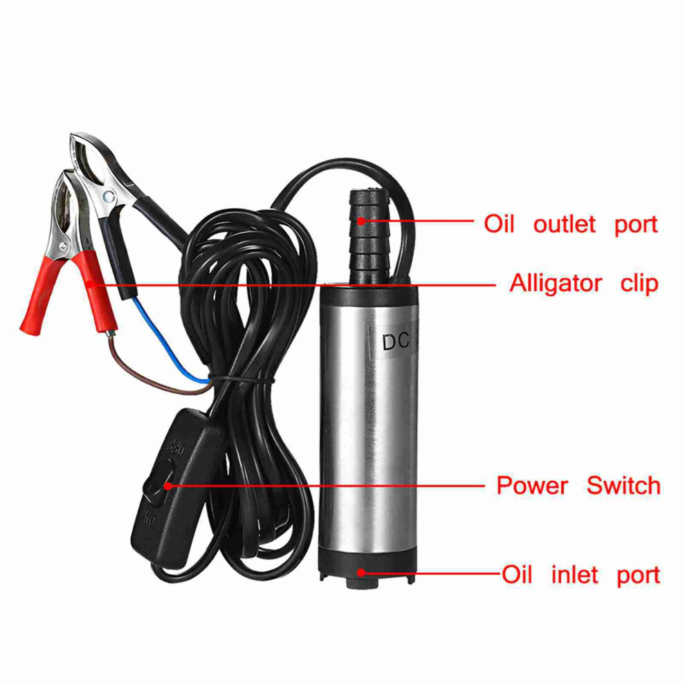 Fuel Transfer Pump 12V/24V 38Mm Diesel Water Oil Submersible Pump 9361341607503