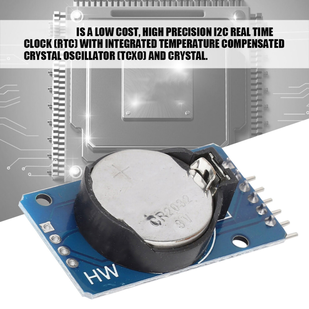 High Precision At24c32 Rtc Module 3.8X2.2cm With Battery & Leap Year 9401341608343