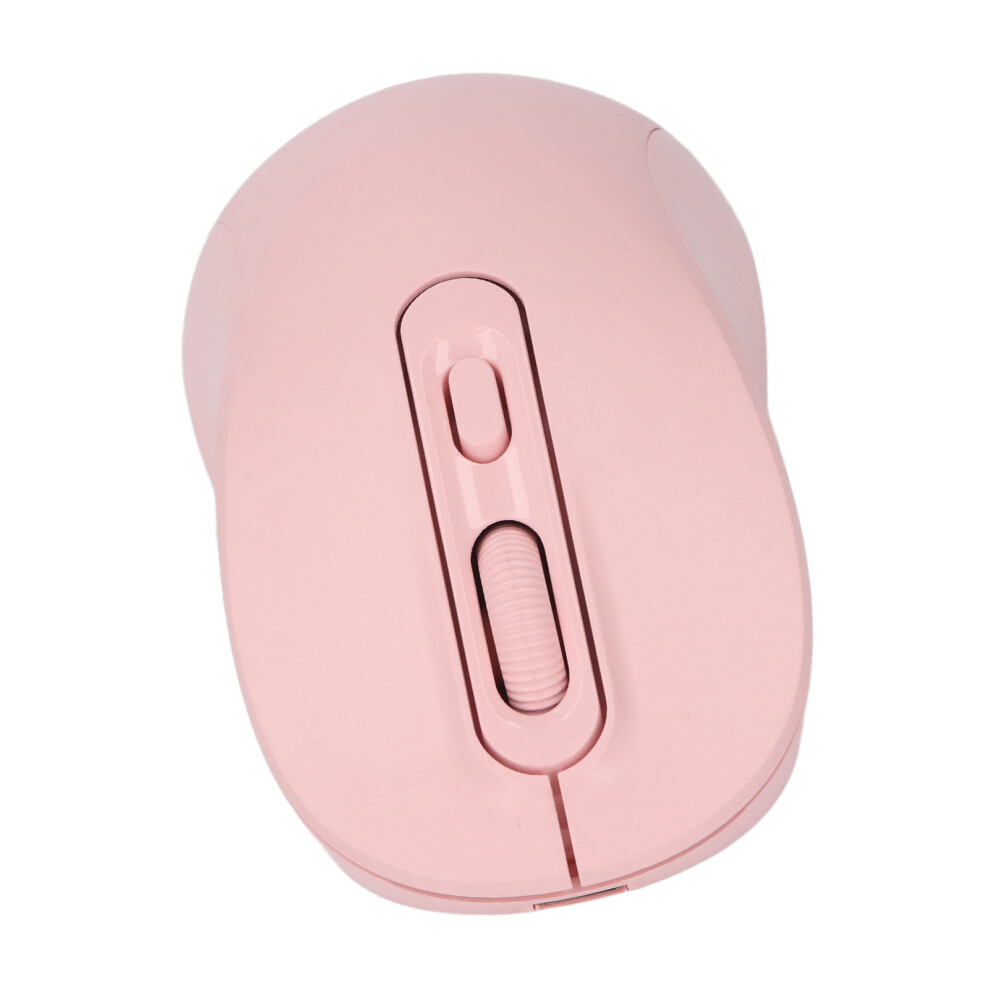 Wireless Mouse 2.4Ghz Bluetooth Dual Mode 500Mah Rechargeable Pink 8481341613067