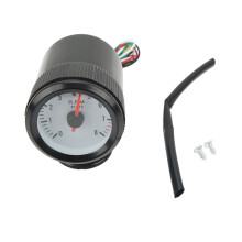 0‑8000RPM Tachometer 52mm Tacho Gauge Blaues LED-Hintergrundlicht für Benzinwagen mit 4, 6, 8 Zylindern