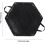 Fire Pit Mat for Fire Pit | Large Flame Retardant Hexagonal Grill Mat, Heat Resistant Fire Pit Protector, Black 104x92CM 4