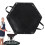 Fire Pit Mat for Fire Pit | Large Flame Retardant Hexagonal Grill Mat, Heat Resistant Fire Pit Protector, Black 104x92CM 5