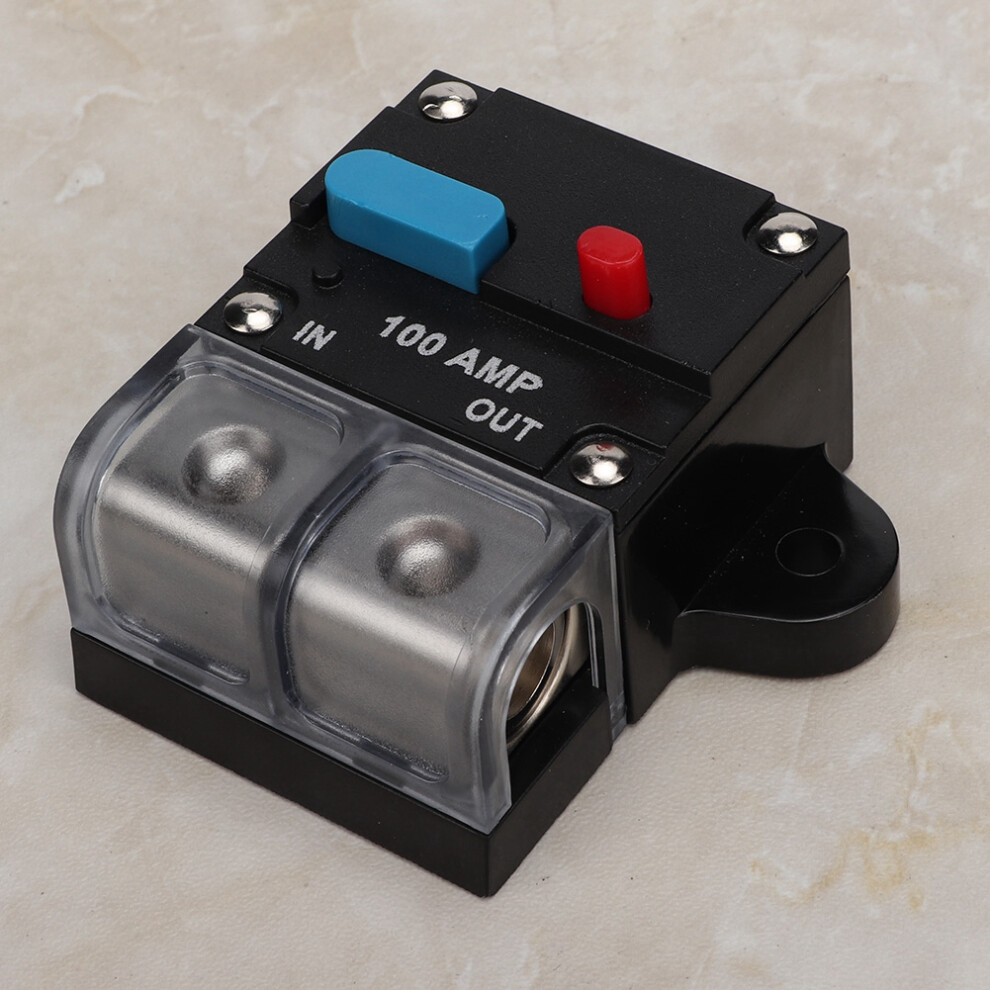 80A 300A Self-Resettable Circuit Breaker, 100A Manual Reset, Black/Gray 8411341614849
