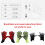 Latex 250g Handschuhe 8#/9#/10# Rot/Grün/Schwarz 2