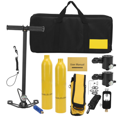 DIDEEP 0.5L Scuba Oxygen Cylinder Breather for