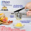 Potato Ricer for Fluffy Mashed Potatoes, 450 ml with 2 Interchangeable Slices, Durable Potato Press with Silicone Handle 4