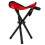 Taburete trípode para camping rojo, compacto y plegable 15