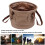 Faltbarer Eimer 15-Liter khaki PVC-Netz 10