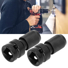 Adaptador de enchufe de alta resistencia 1/2 pulgada a 1/4 pulgada liberación rápida hexagonal 2 juegos