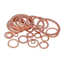 Flat Washers M8 Copper Sealing Ring Washer 20pcs Corrosion Resistant Inner Diameter 12mm Thickness 1mm