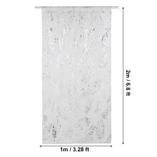 Silver Tulle Window Curtain 1x2m for Bedroom & Living Room