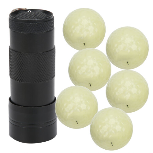 6PCS Golf Fluorescent Light Balls Night Practice 2