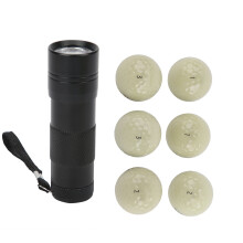 6PCS Golf Fluorescent Light Balls Night Practice