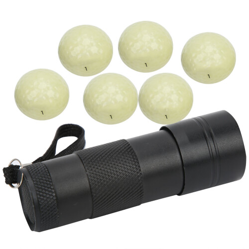 6PCS Golf Fluorescent Light Balls Night Practice 1