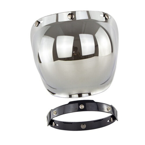 Motorcycle Retro Bubble Shield Visor PC Lens 3 1