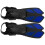 1 Pair Adjustable Swimming Fins TPR Open Heel Long 4