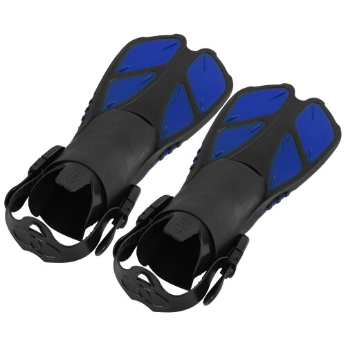 1 Pair Adjustable Swimming Fins TPR Open Heel Long 1