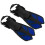 1 Pair Adjustable Swimming Fins TPR Open Heel Long 5