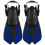 1 Pair Adjustable Swimming Fins TPR Open Heel Long 6