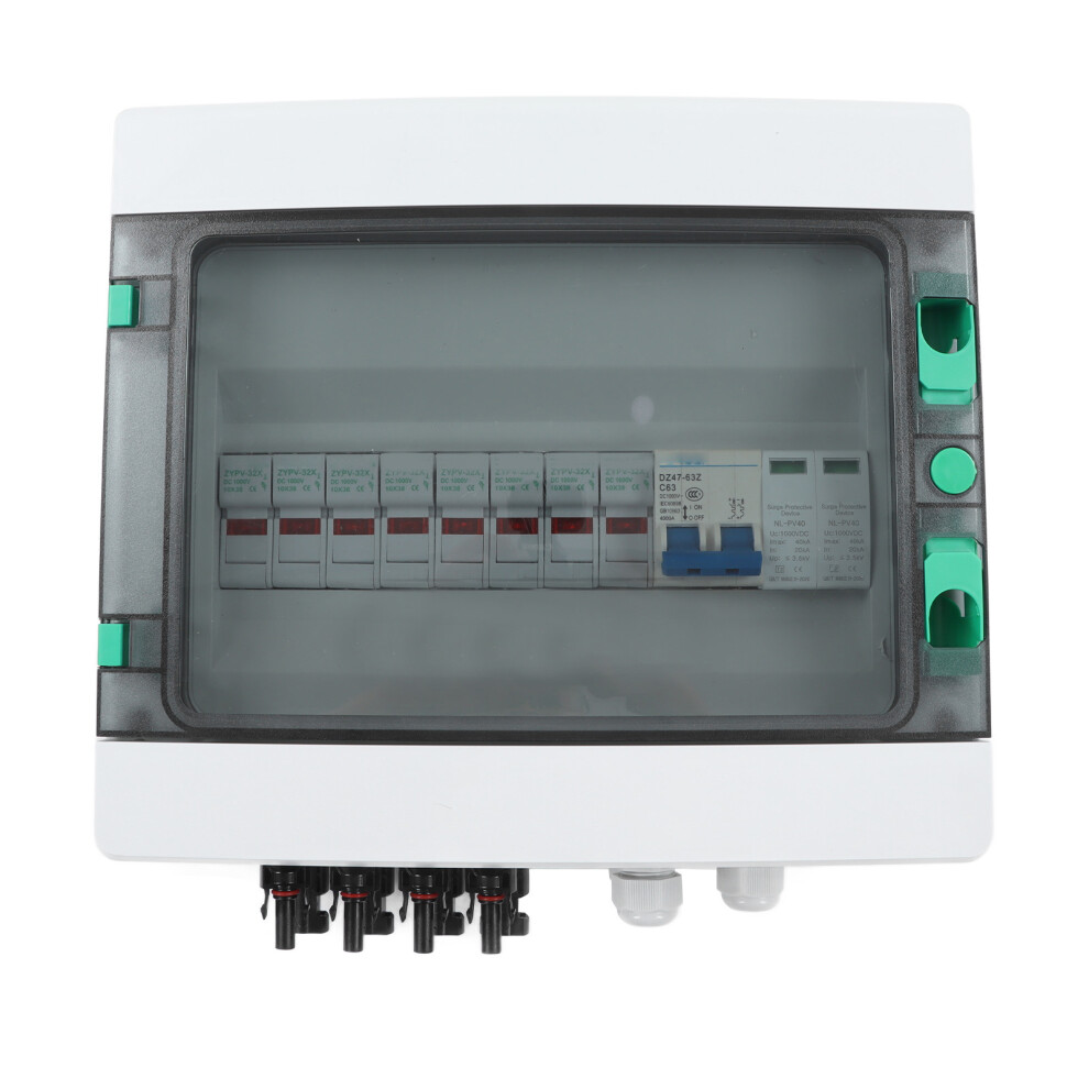 4 String PV Combiner Box with Surge Arrester 15A
