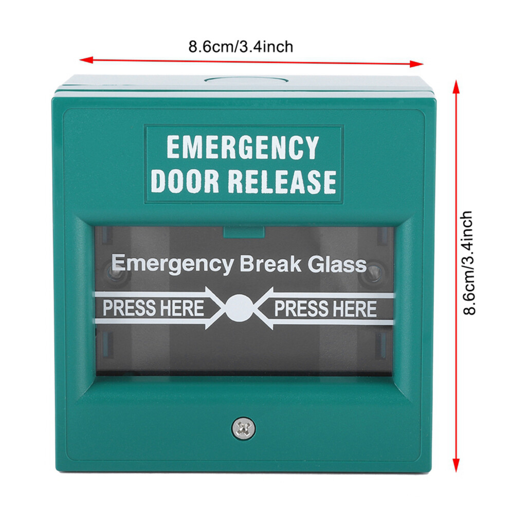 Emergency Exit Door Release Fire Alarm Break Glass Button Red 9381341625529
