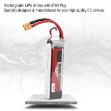 2S 7.4V 6000mAh 45C LiPo Battery with XT60 for RC Car/Plane/Boat