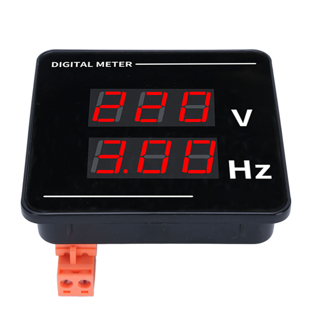 Digital Ac Volt & Frequency Meter Vhz 50-500V 10.0-99.9Hz Red Led 3241341627335