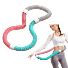 Soft Fitness Hula Hoop for Core Strength Training - Quiet Lightweight Design - Non-Slip Grip for Yoga and Indoor/Outdoor Workouts