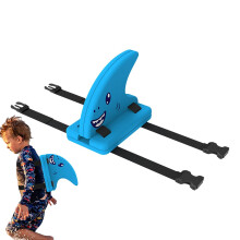 Shark Fin Swimming Aid for Kids, Adjustable Blue Swimming Board with Shark Fins, Portable Safety Trainer Equipment