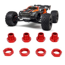 4 piezas de adaptadores de buje hexagonal para rueda RC 24 mm de aluminio 2,4 cm