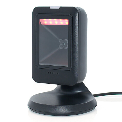 Scanner 640*480 CMOS 1D/2D Barcode Scanner Omnidirectional Hands Free Barcode Reader 2