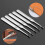 5Pcs V Shaped Hand Working Leather Groover Edge Beveler Skiving Craft DIY Tool 8