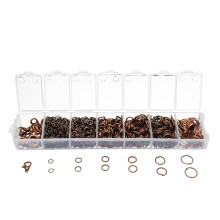 (Gold) DIY Jewelry Making Findings Kit Metal Jump Rings Lobster Clasp Pliers Tool Set