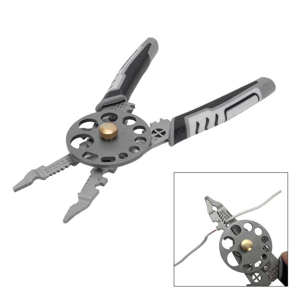 High-Efficiency Ni Cr Steel Wire Stripper, Ergonomic Rubber Handle, 21.5X5cm 9351341634456