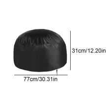 (M) BBQ Gill Cover Waterproof UV Protector Gas Charcoal Burner Round Cover Outdoor Camping Picnic
