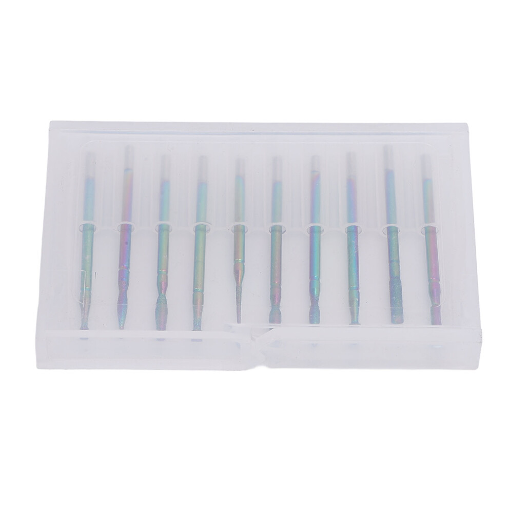 10pcs Nail Drill Bits for Electric Nail Grinder, Professional Nail File Heads