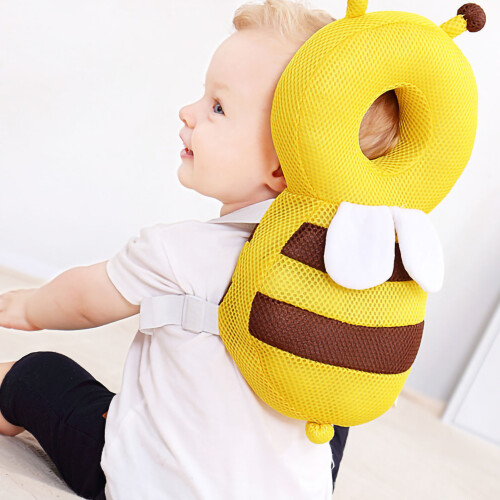 Protector de cabeza con forma de abeja 35cm/13.8in amarillo