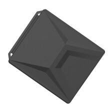 Shockproof Silicone Satellite Dish Protective Case for Outdoor Travel Black