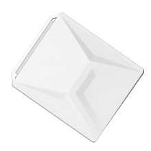 White Satellite Dish Protective Case Shockproof & Water-Resistant for Outdoors