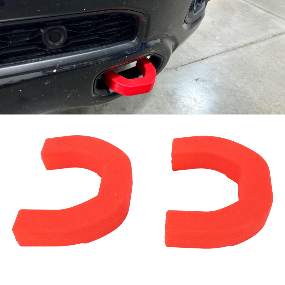 2Pcs Silicone Tow Hook Covers For Ram 1500 2019-2025 Bumper Protection 8001341641268